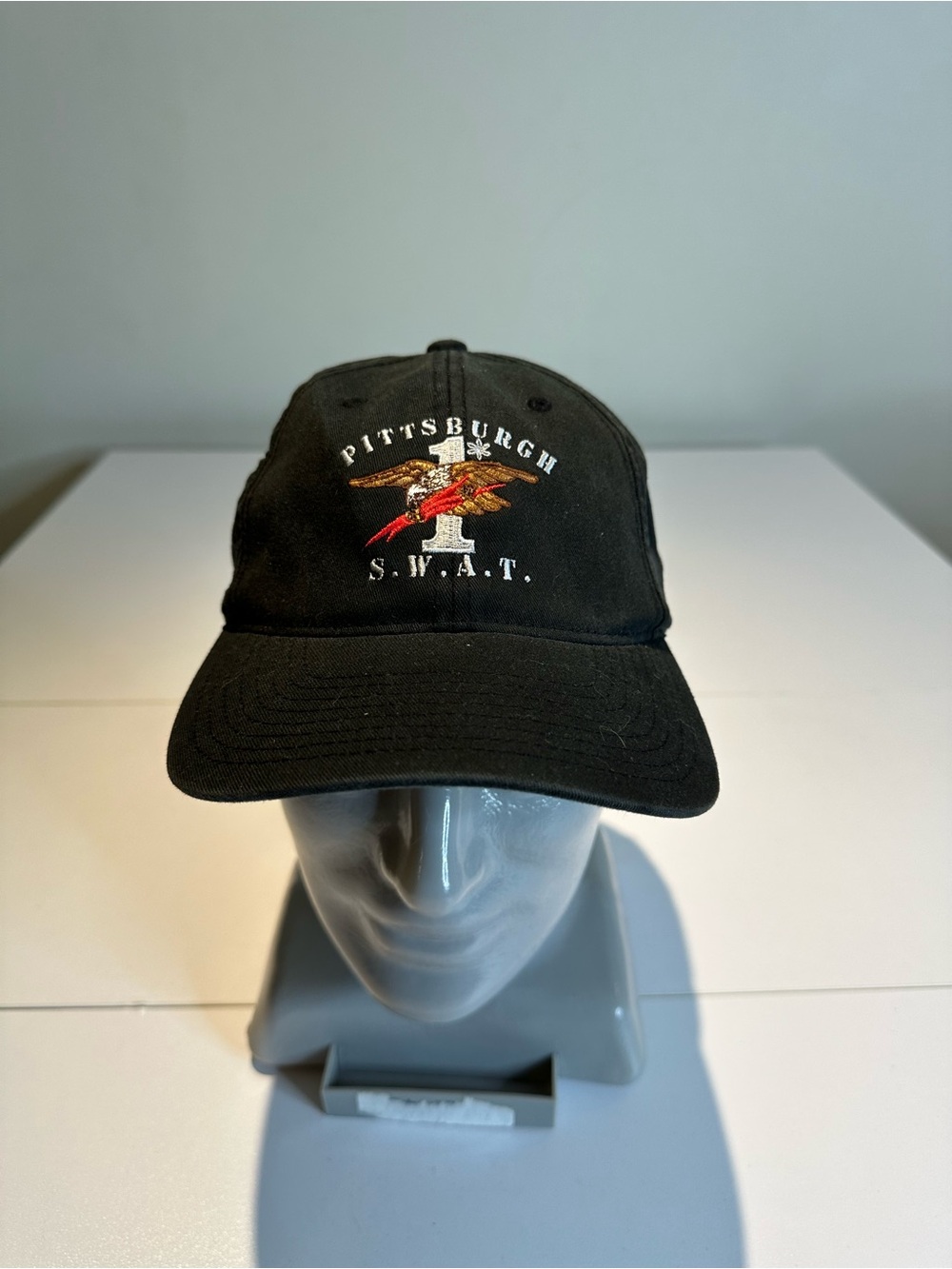 Pittsburgh S.W.A.T. Black Embroidered Baseball Cap
